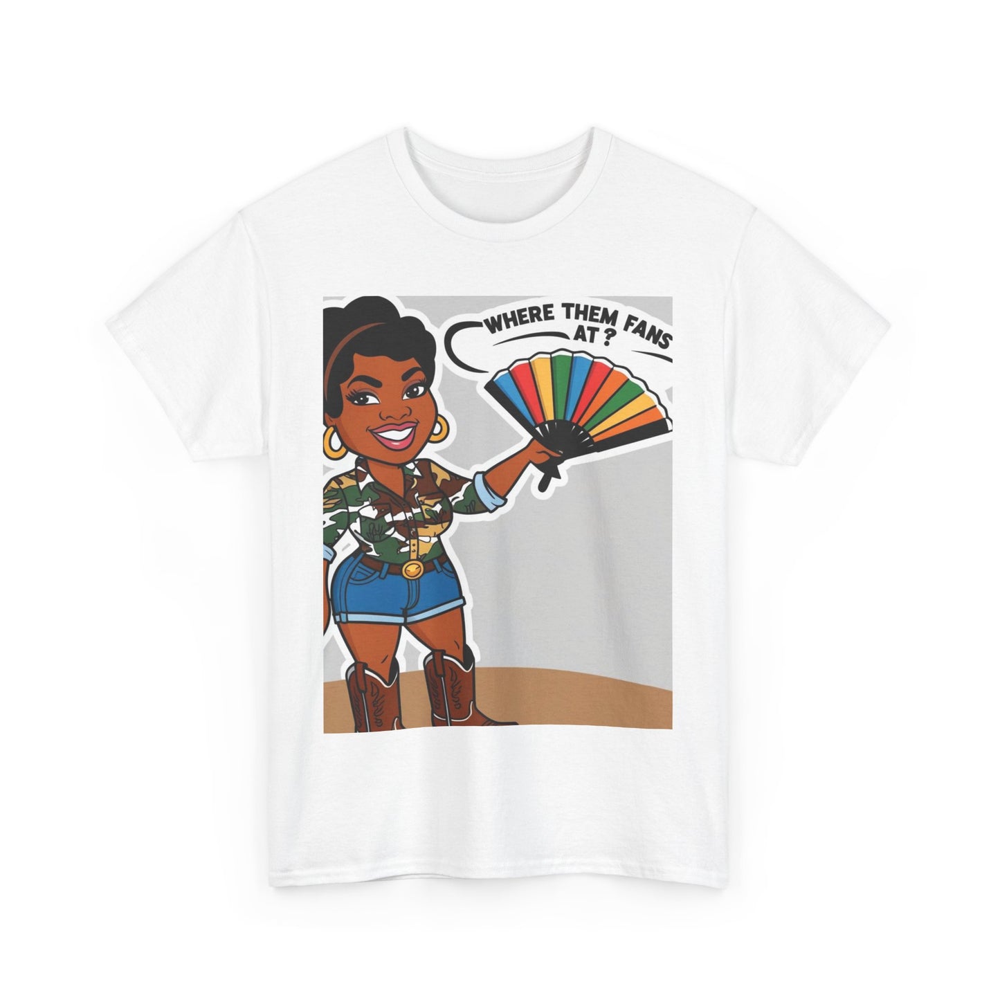 Where Them Fans At? Unisex Cotton Tee