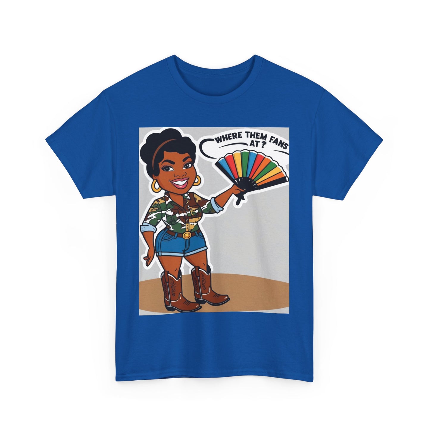 Where Them Fans At? Unisex Cotton Tee