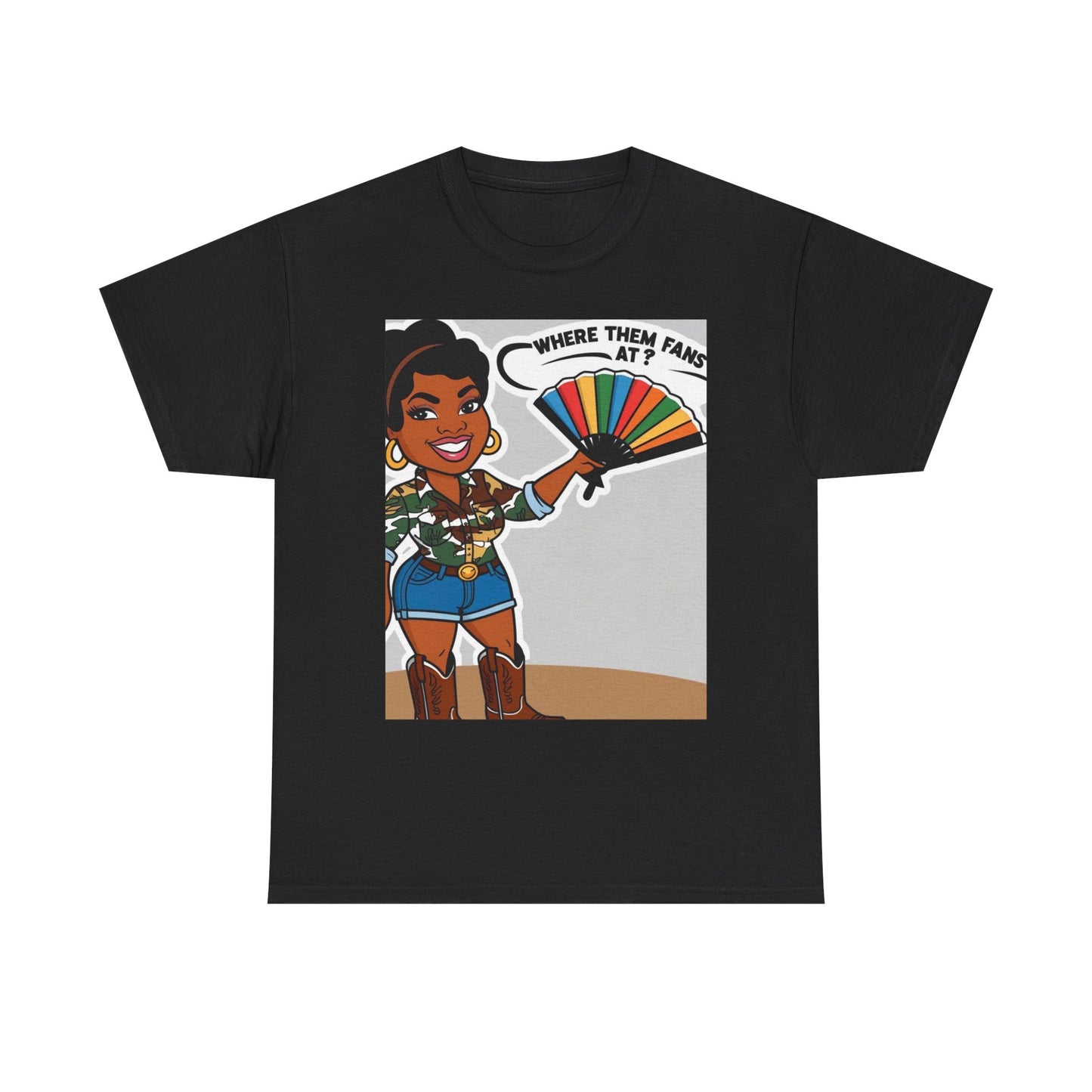 Where Them Fans At? Unisex Cotton Tee