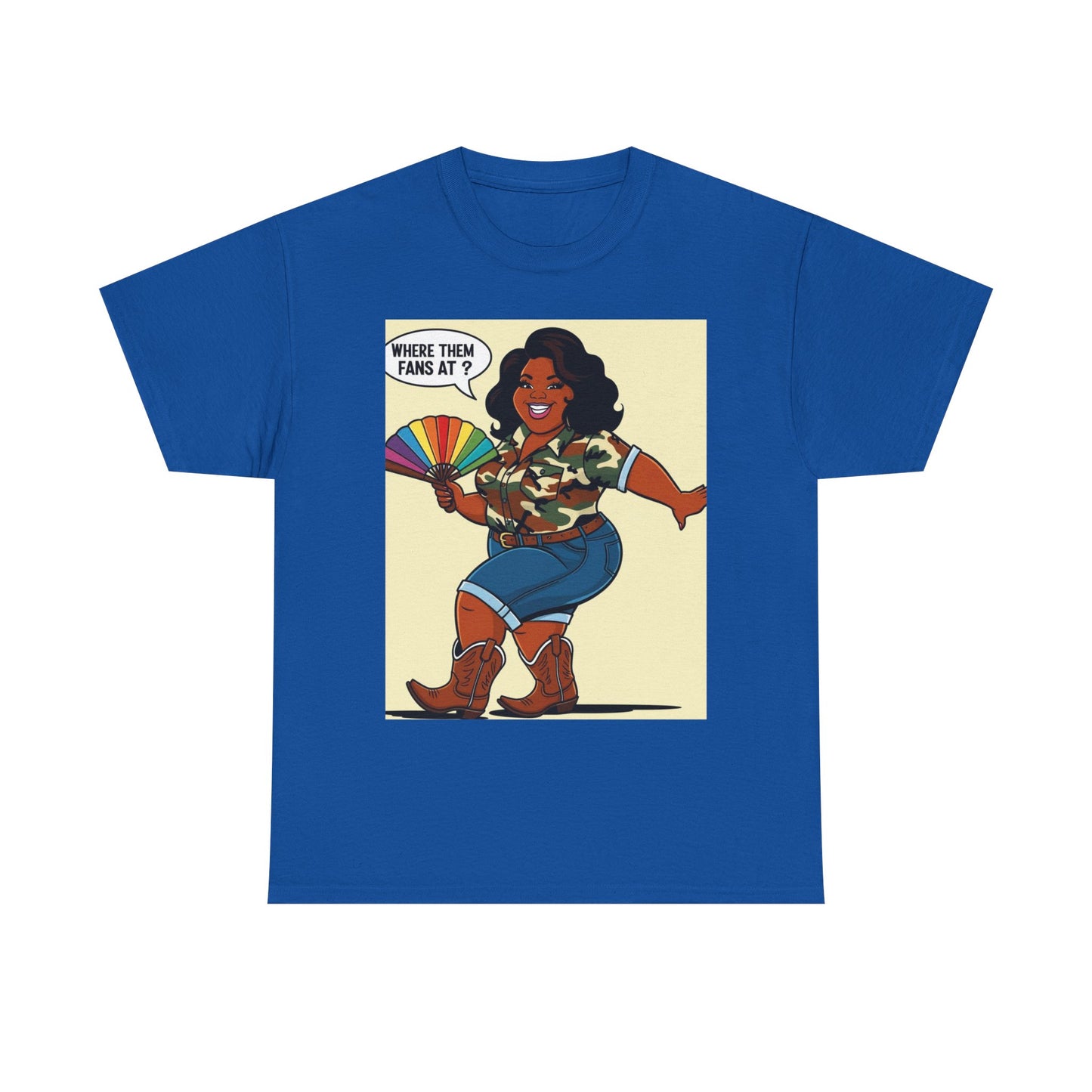 Where Them Fans At? Unisex Cotton Tee