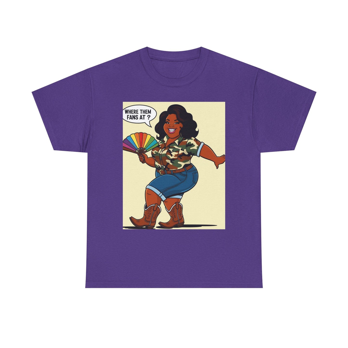 Where Them Fans At? Unisex Cotton Tee