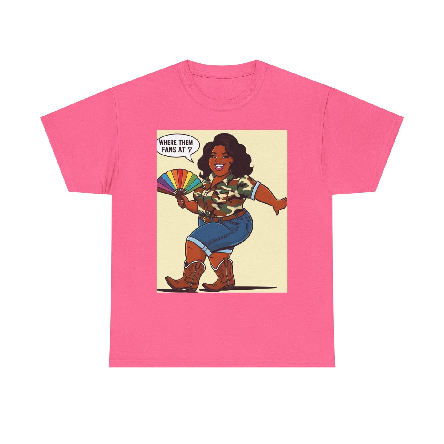 Where Them Fans At? Unisex Cotton Tee