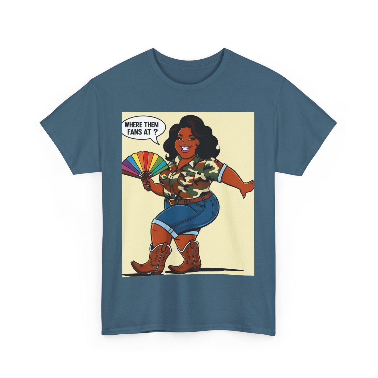 Where Them Fans At? Unisex Cotton Tee