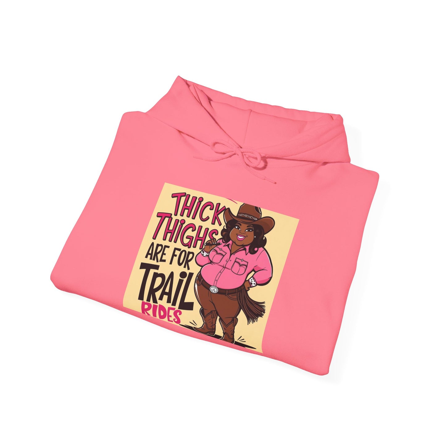 Thick Thighs Are For Trail Rides Hoodie