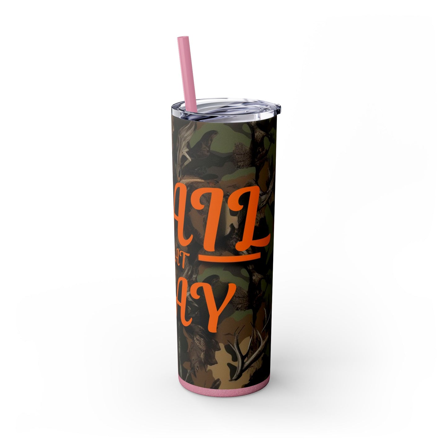 Trail That Way Skinny Tumbler with Straw, 20oz