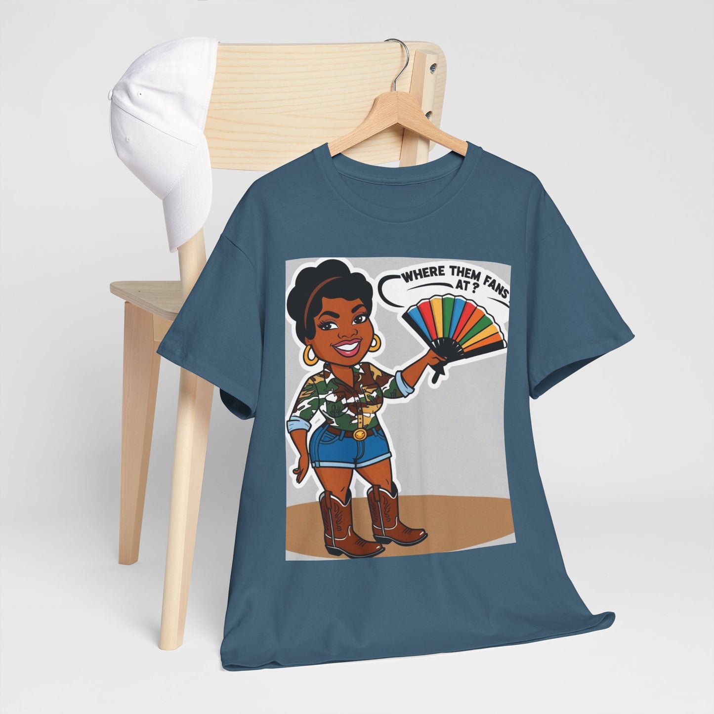 Where Them Fans At? Unisex Cotton Tee