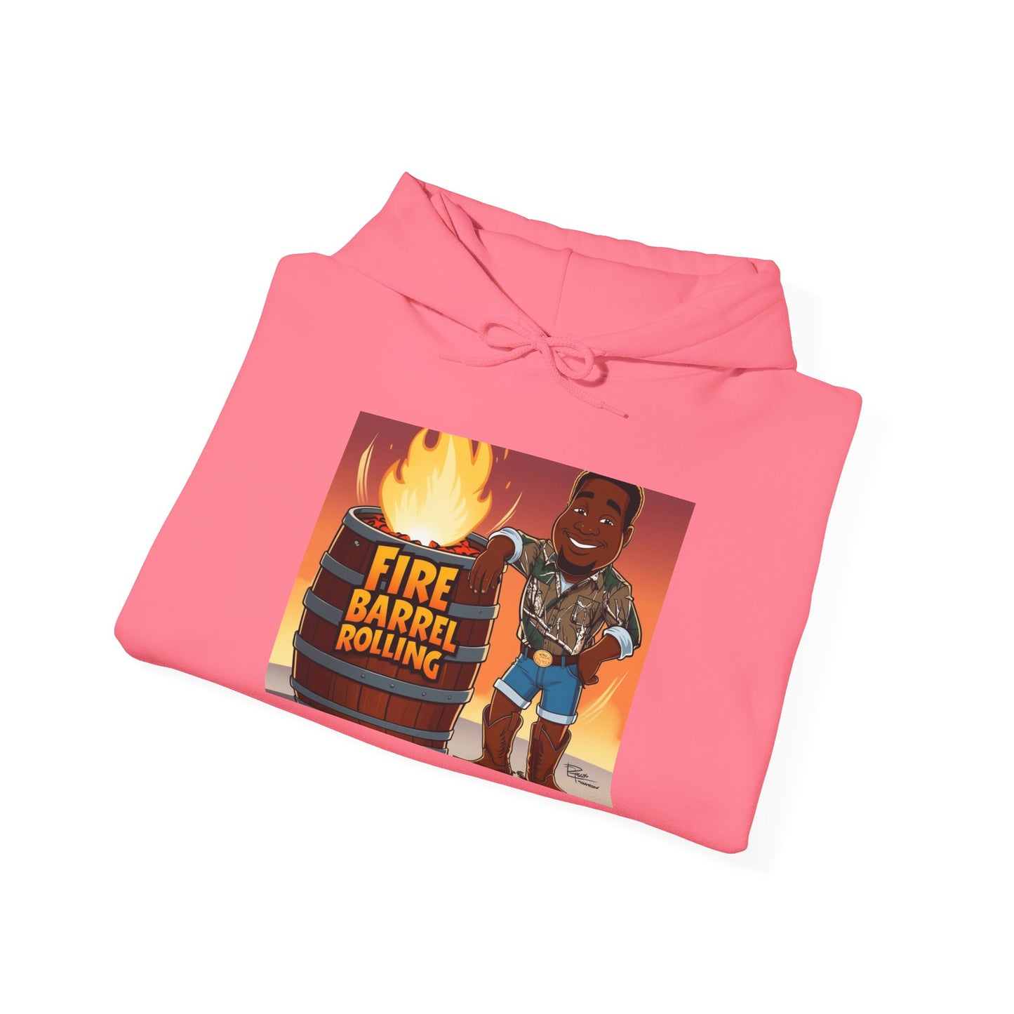 Fire Barrel Rolling Unisex Hoodie