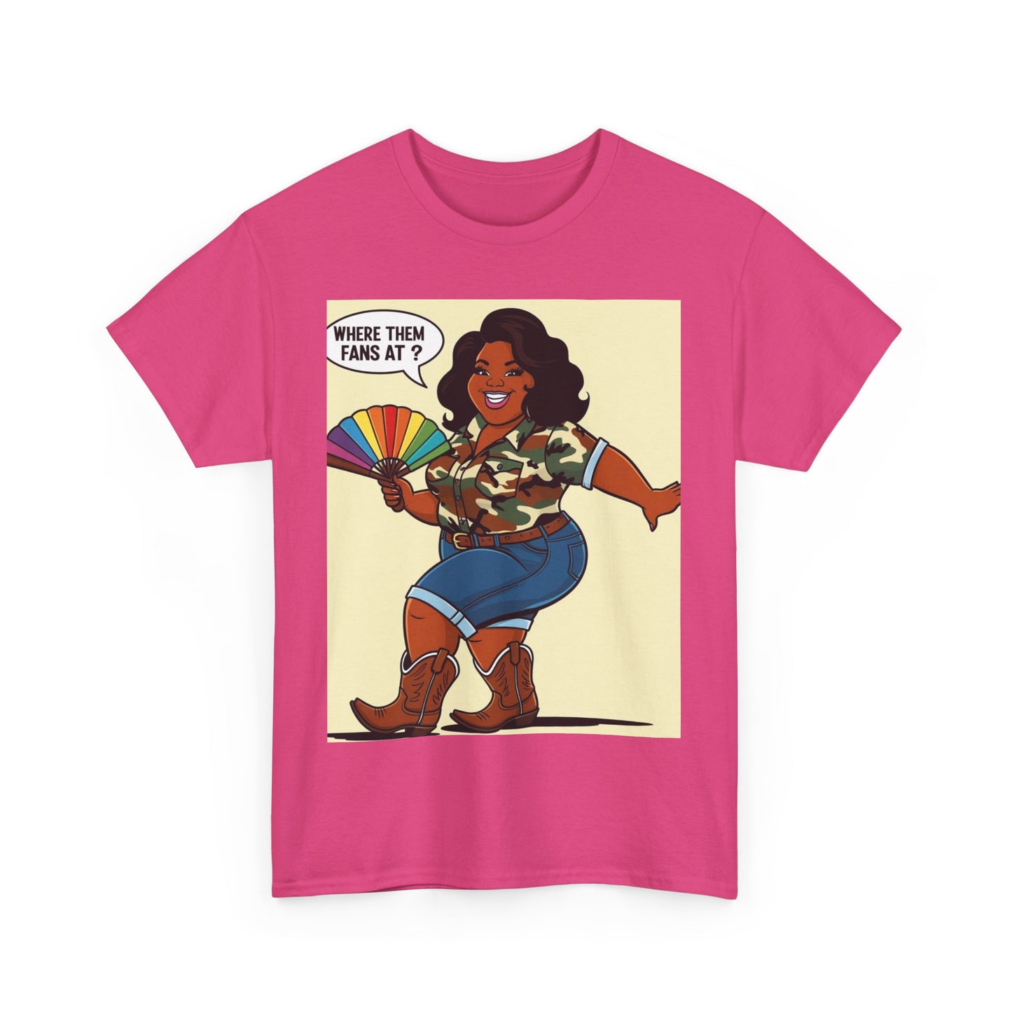 Where Them Fans At? Unisex Cotton Tee