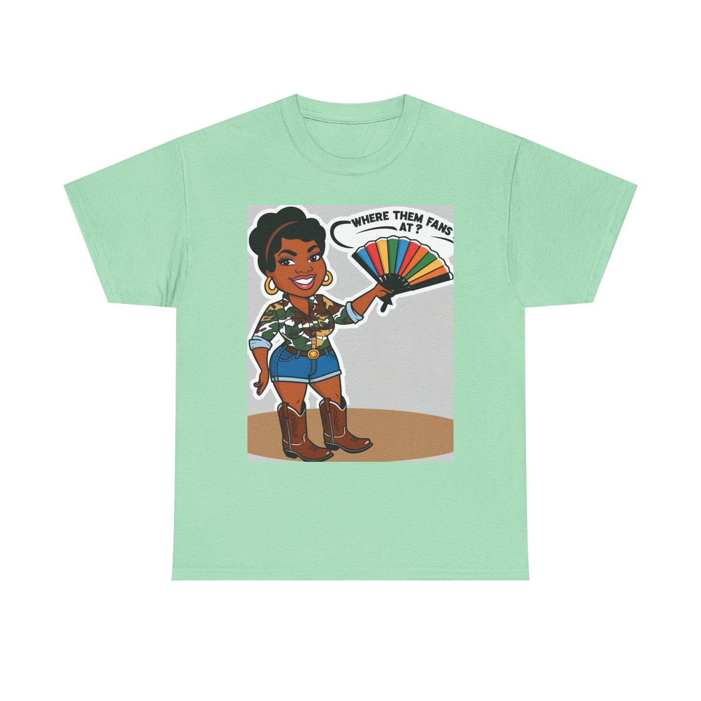 Where Them Fans At? Unisex Cotton Tee
