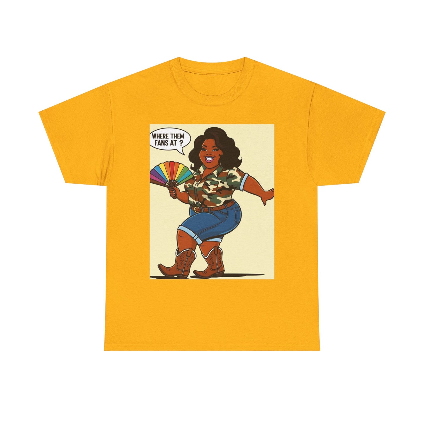 Where Them Fans At? Unisex Cotton Tee