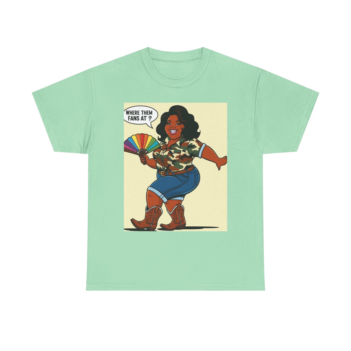 Where Them Fans At? Unisex Cotton Tee
