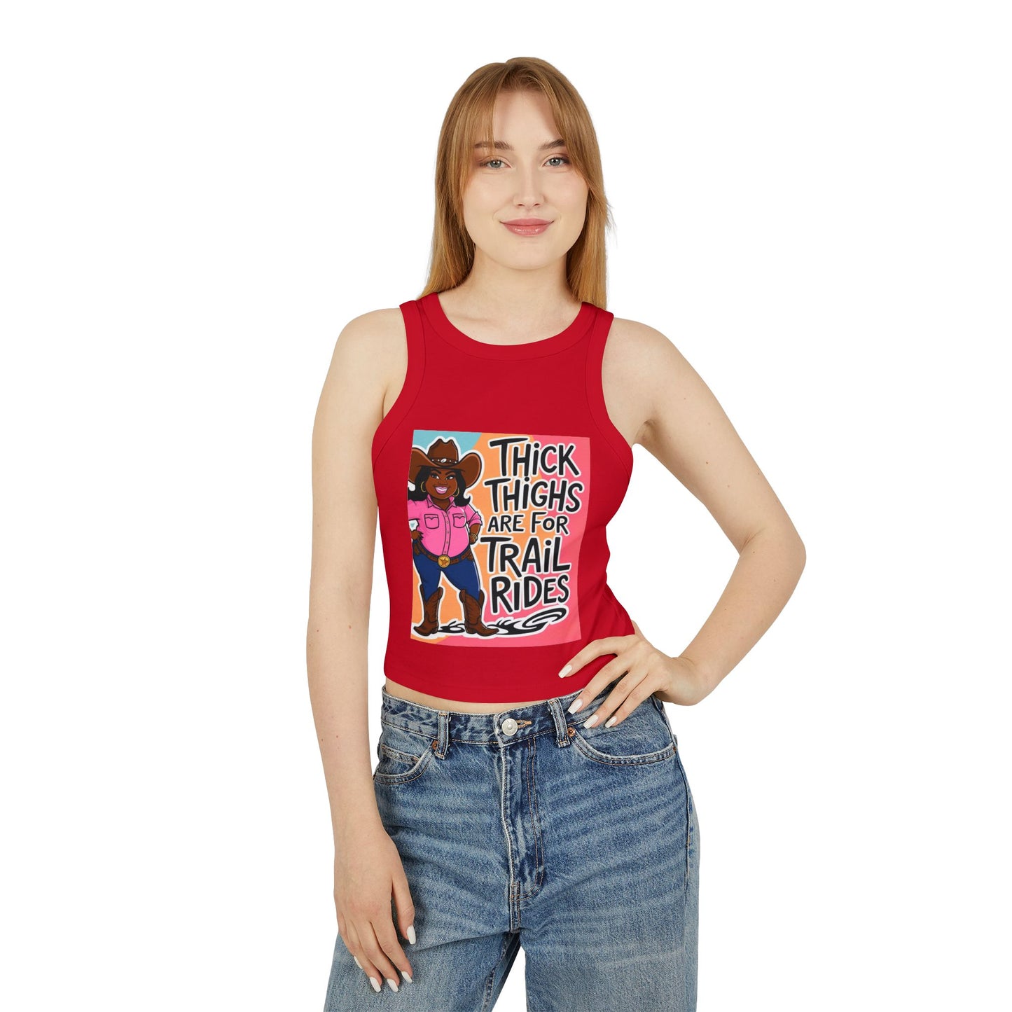Thick Thighs 2 Women's Micro Rib Racer Tank Top