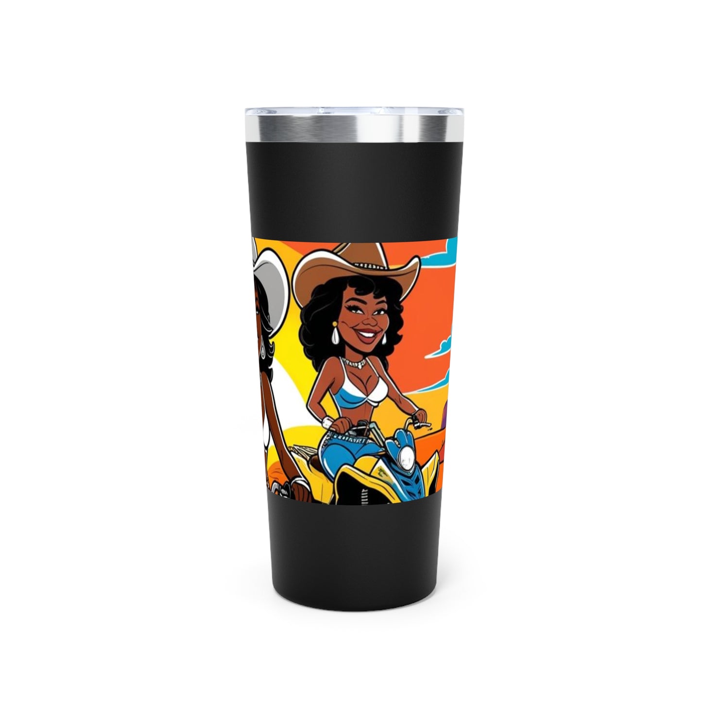 Sexy Off Roader Insulated Tumbler - 22oz Cowboy Design