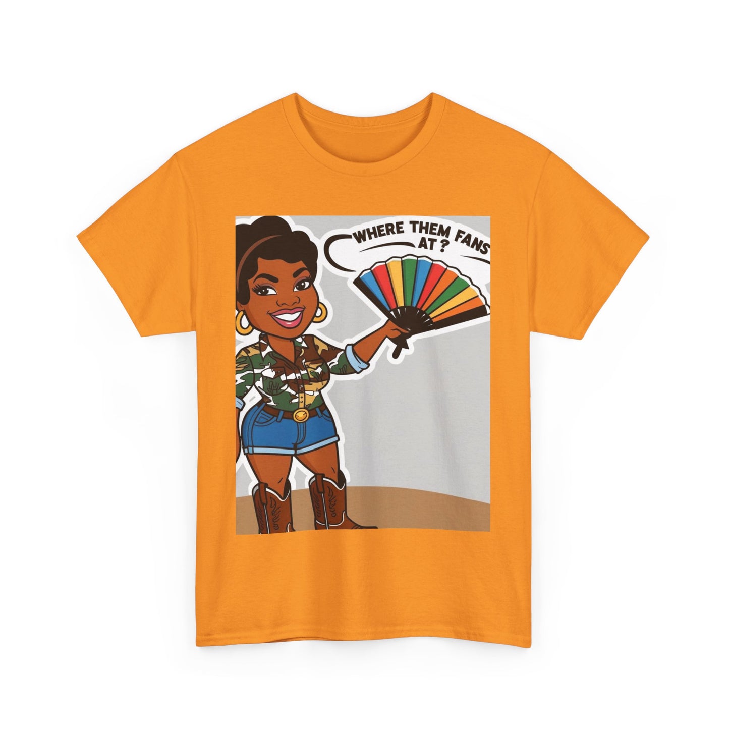 Where Them Fans At? Unisex Cotton Tee
