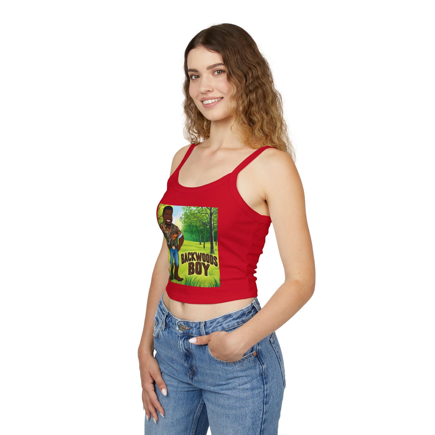 Backwoods Boy Spaghetti Strap Tank Top
