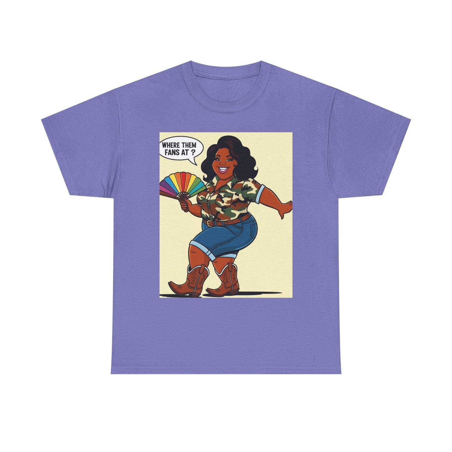 Where Them Fans At? Unisex Cotton Tee