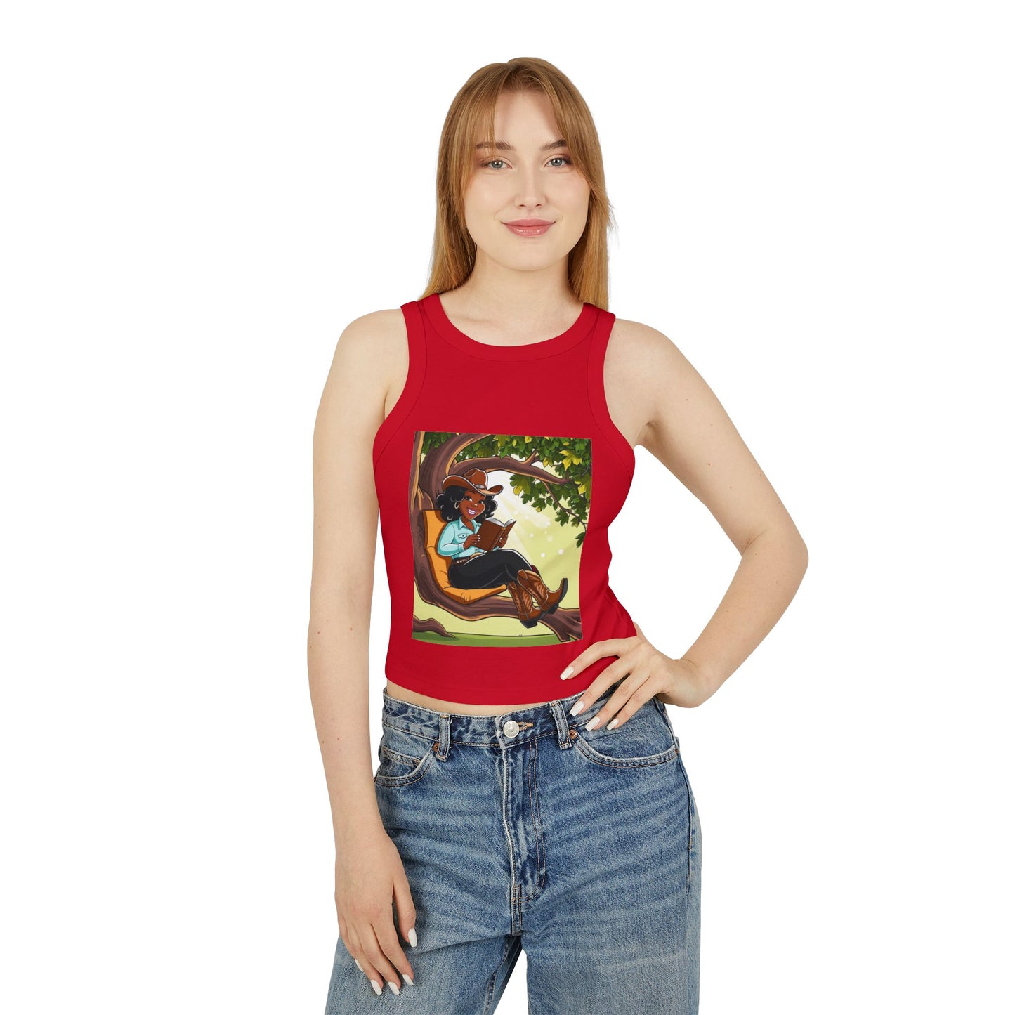 Country Nerdin' Racer Tank Top for Women
