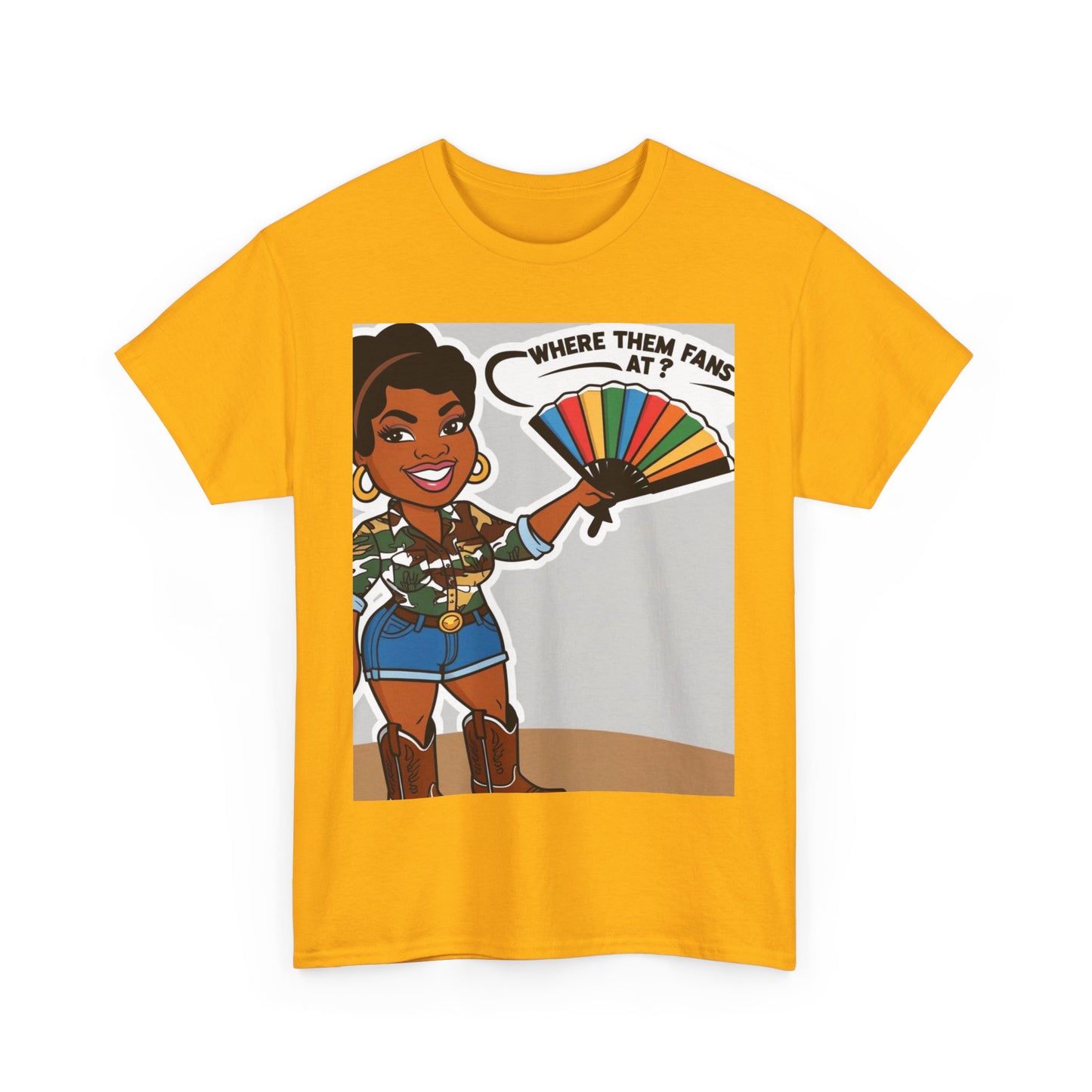Where Them Fans At? Unisex Cotton Tee