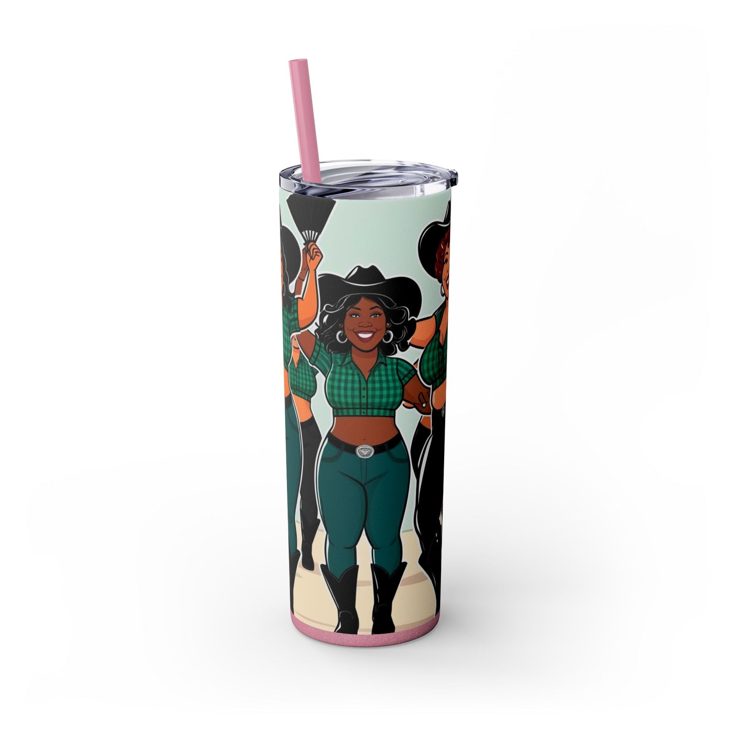 Group Dancers Skinny Tumbler 20oz with Straw