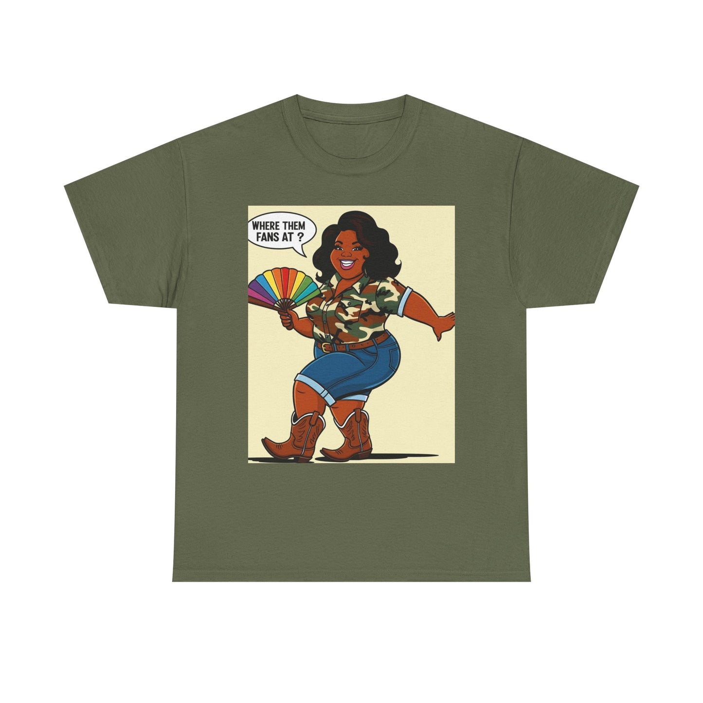 Where Them Fans At? Unisex Cotton Tee