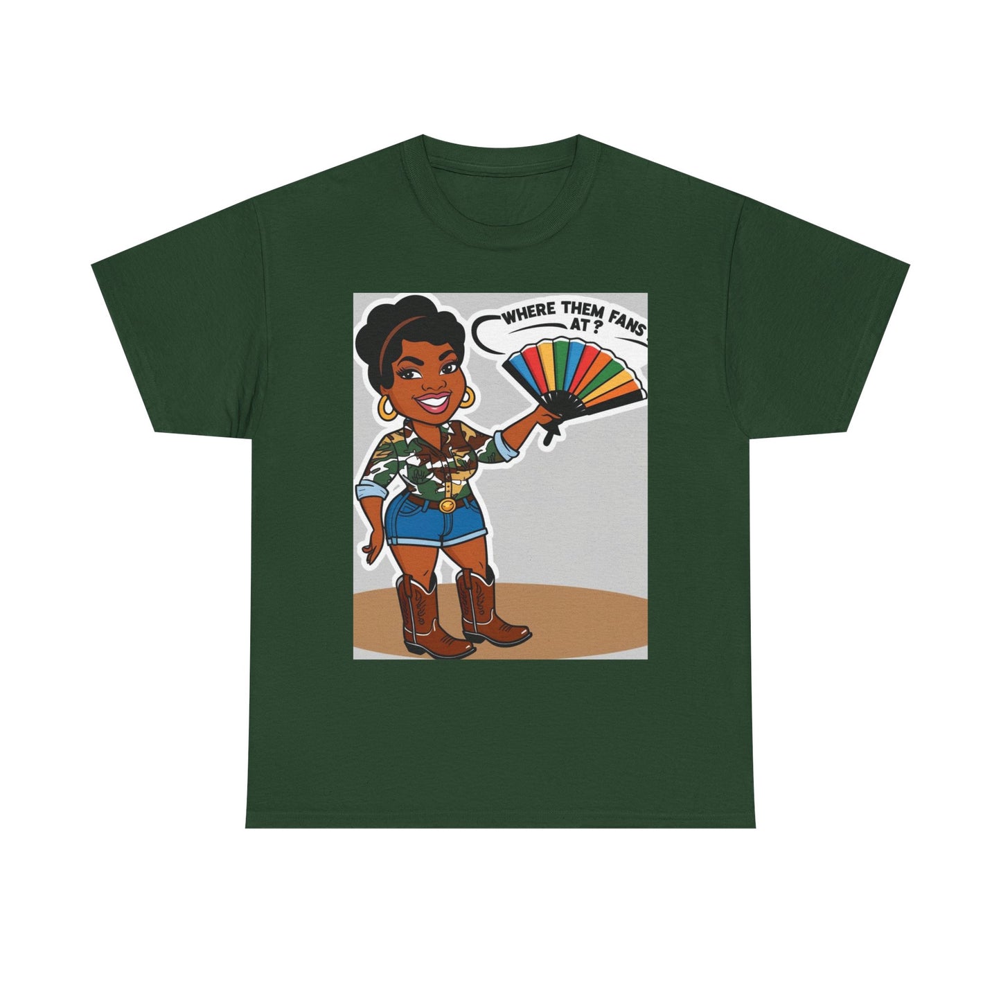 Where Them Fans At? Unisex Cotton Tee