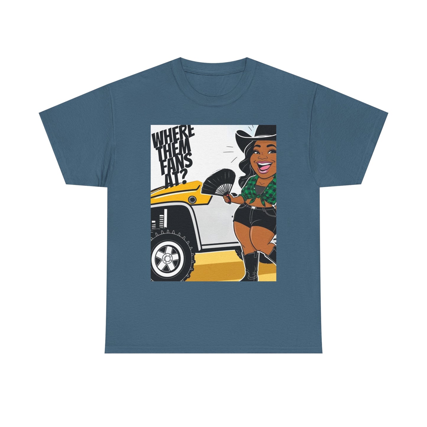 Where Them Fans At? Unisex Cotton Tee