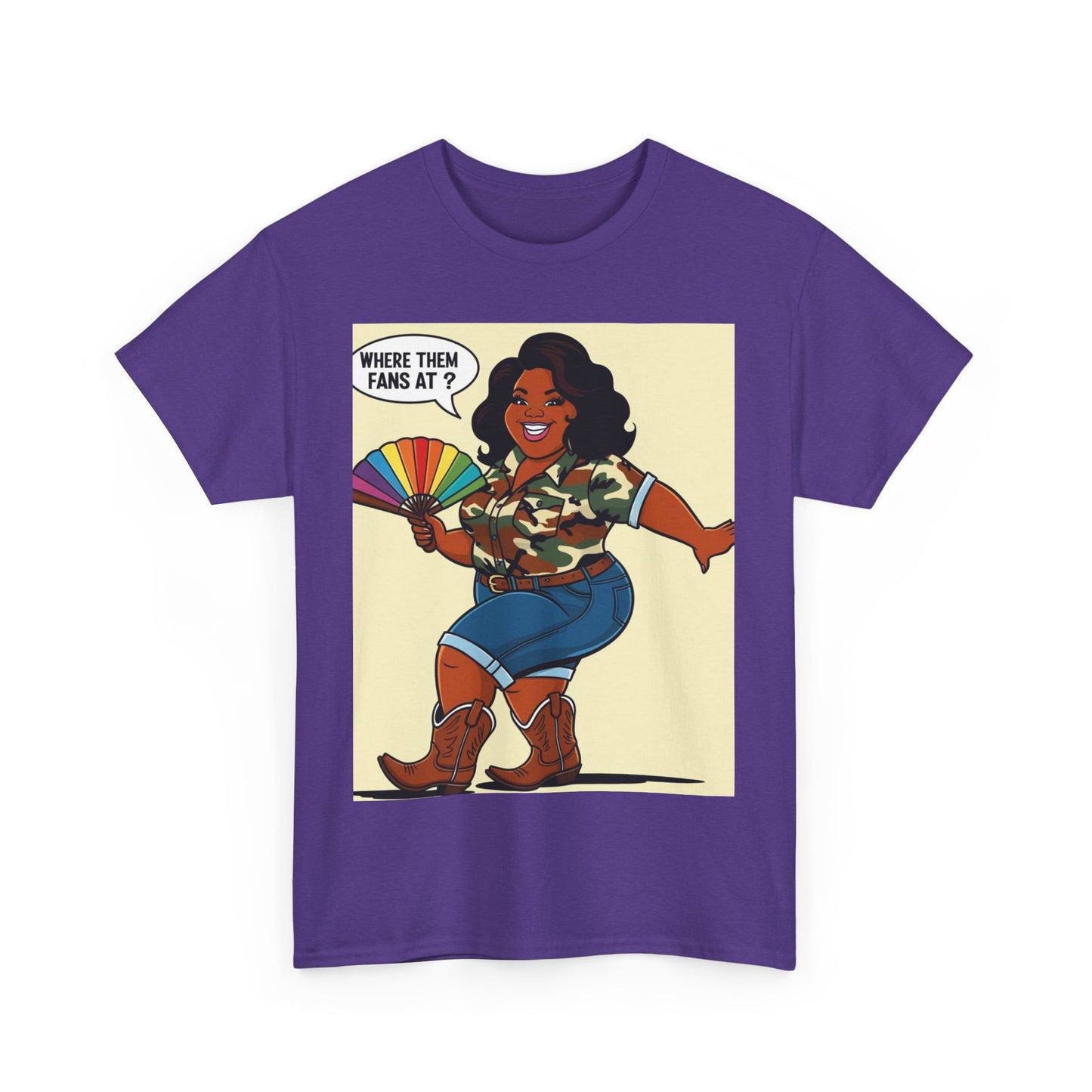 Where Them Fans At? Unisex Cotton Tee
