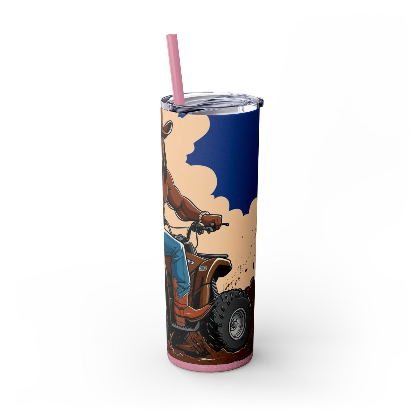 Sexy Locs Skinny Tumbler with Straw - 20oz