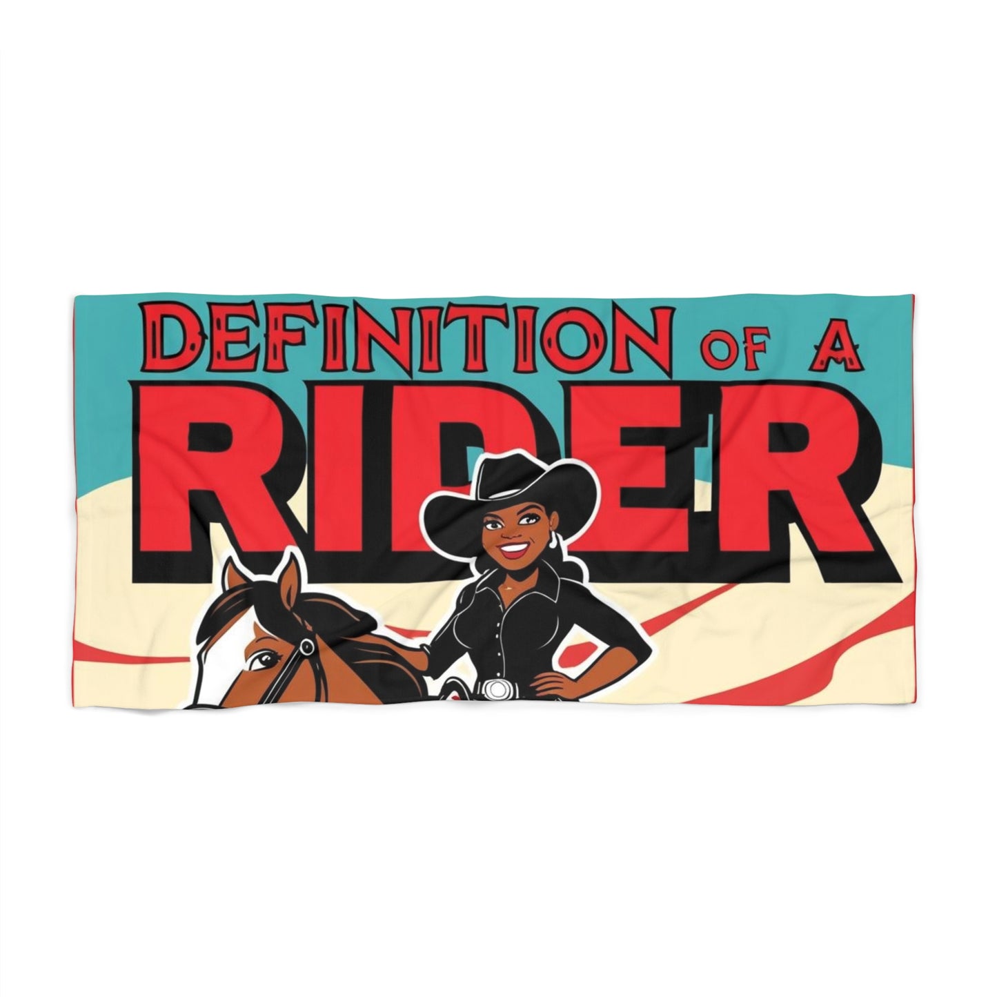 Definition of a Rider Beach Towel