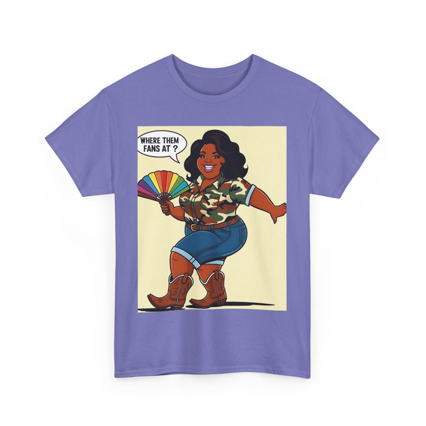 Where Them Fans At? Unisex Cotton Tee
