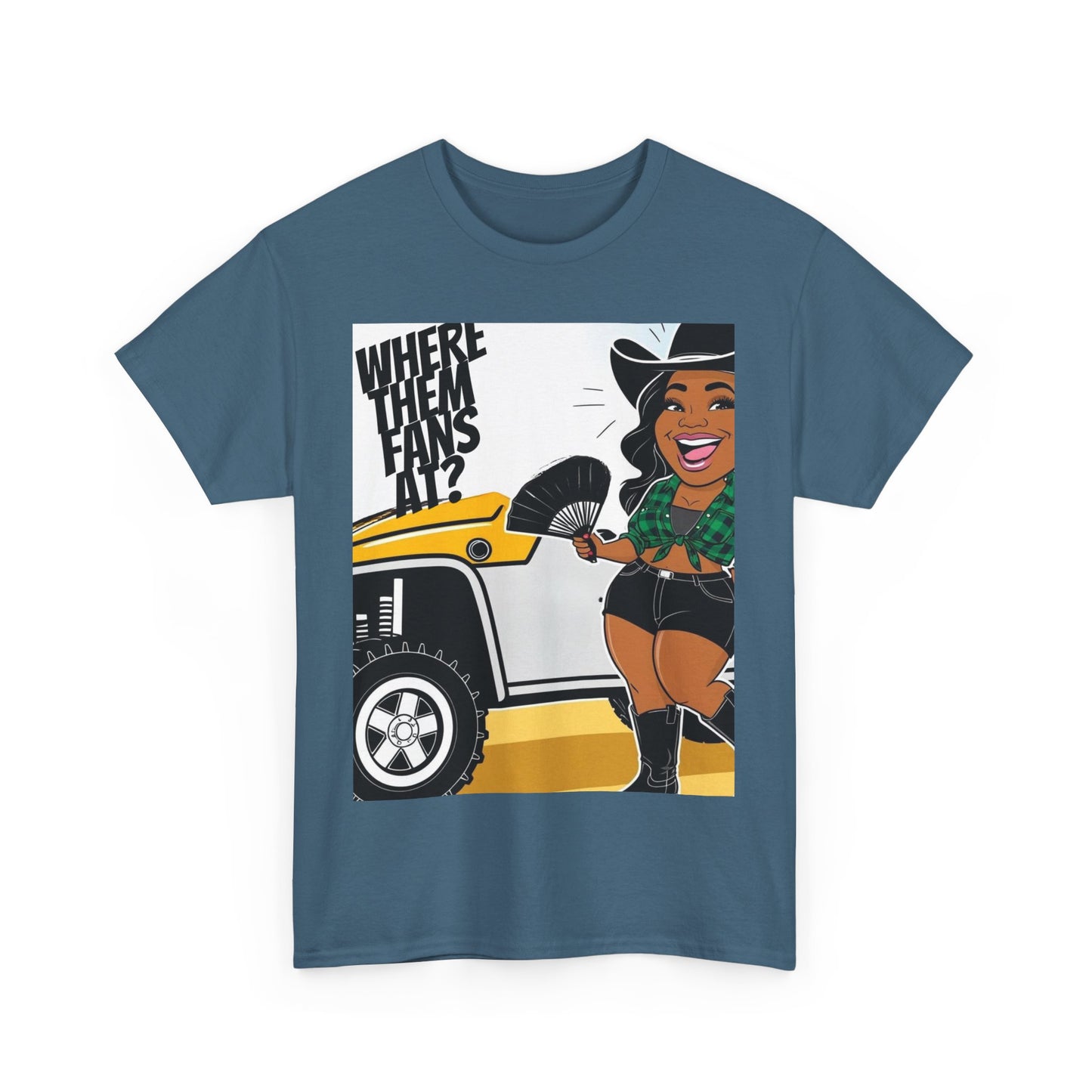 Where Them Fans At? Unisex Cotton Tee