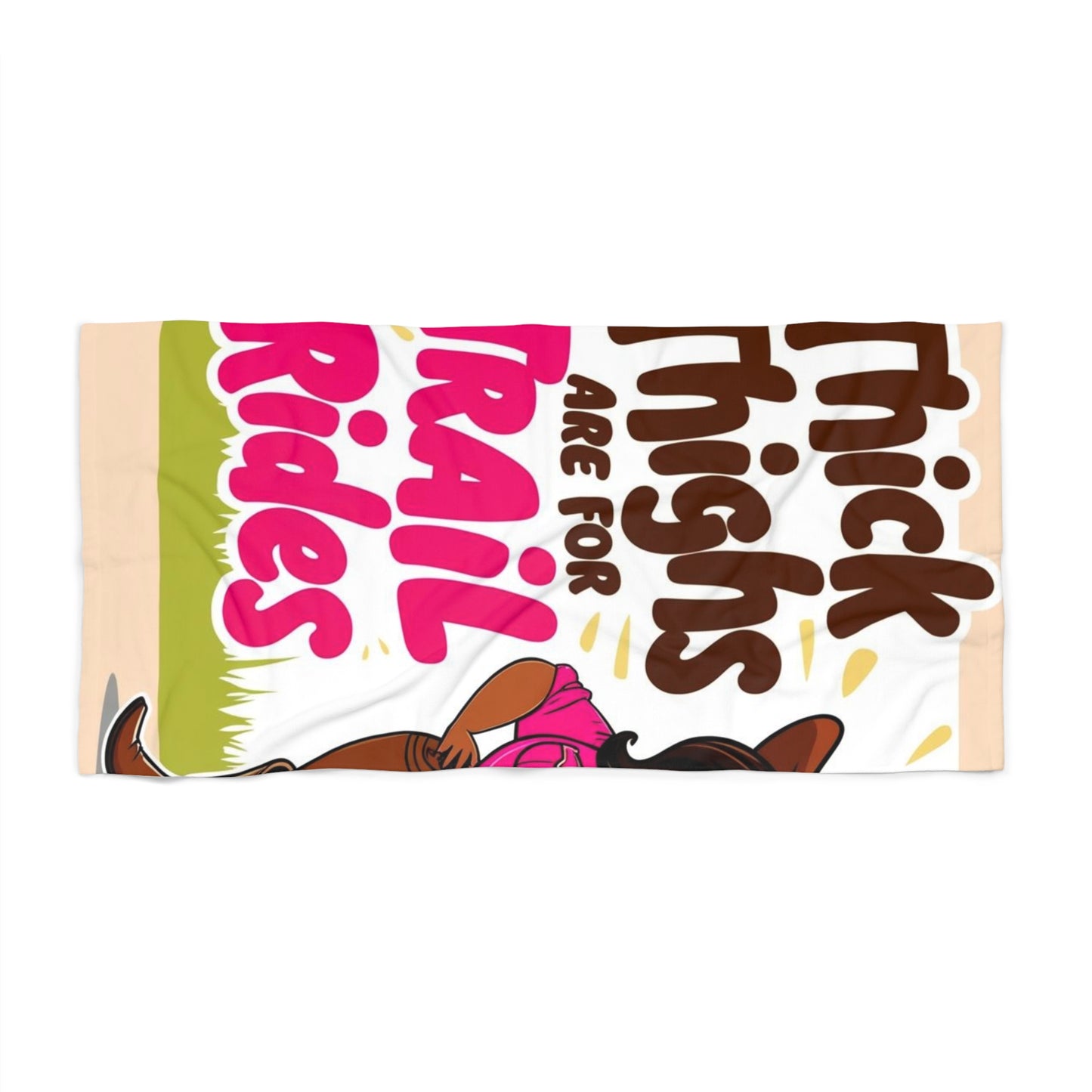 Bright Thick Thighs Beach Towel