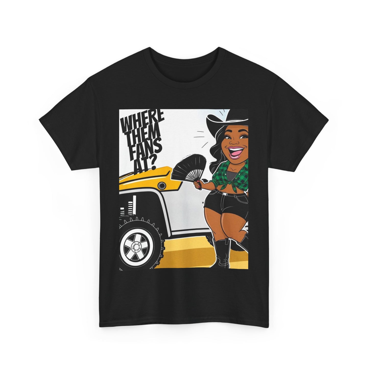 Where Them Fans At? Unisex Cotton Tee