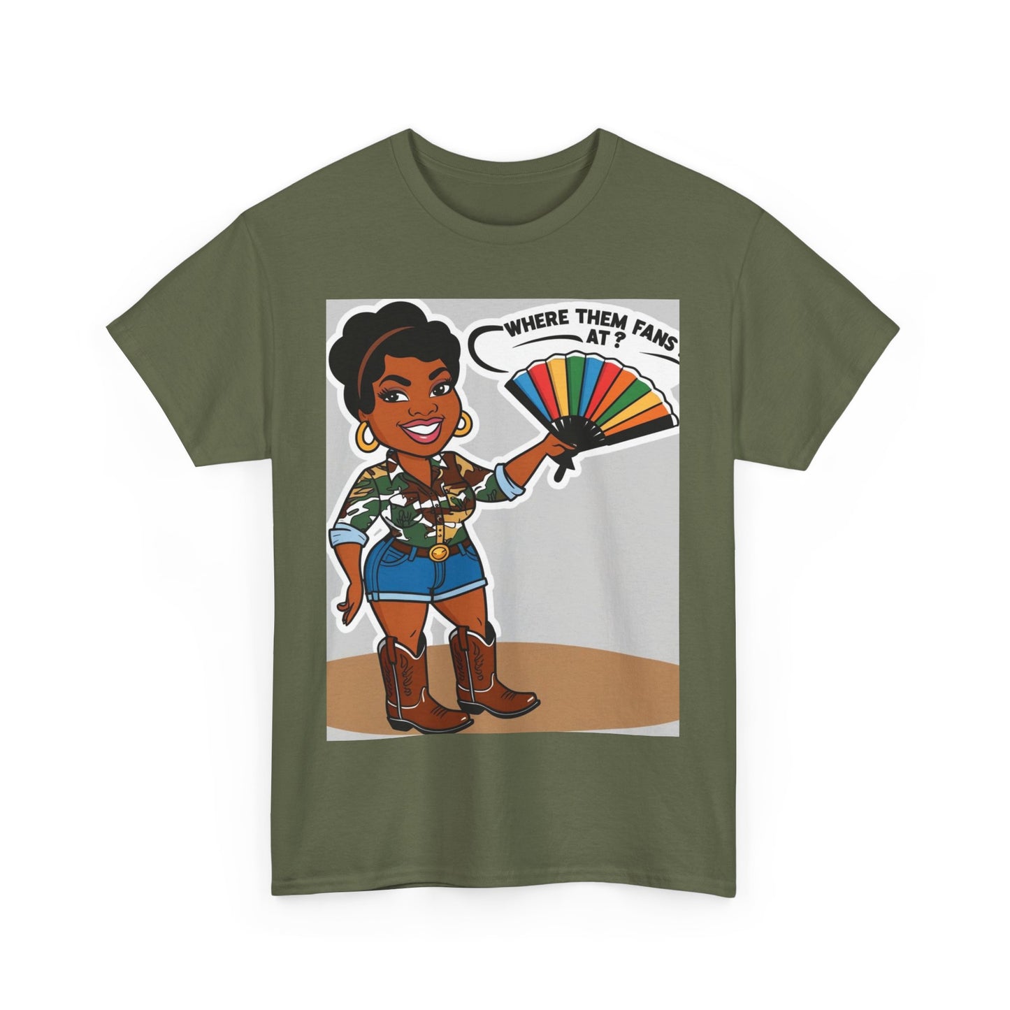 Where Them Fans At? Unisex Cotton Tee