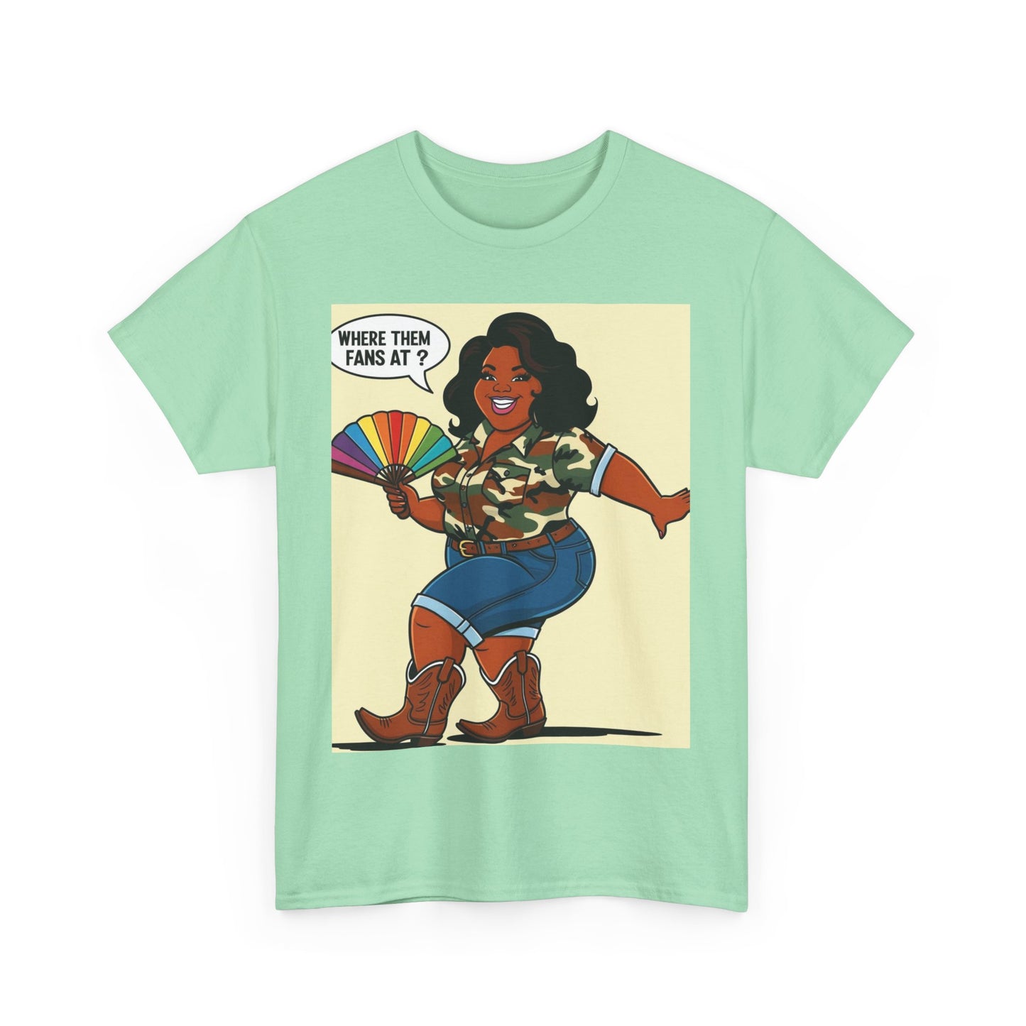 Where Them Fans At? Unisex Cotton Tee