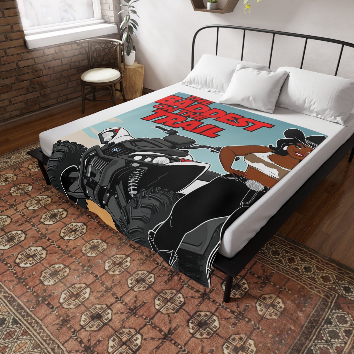 Baddest on the Trail Plush Fleece Blanket