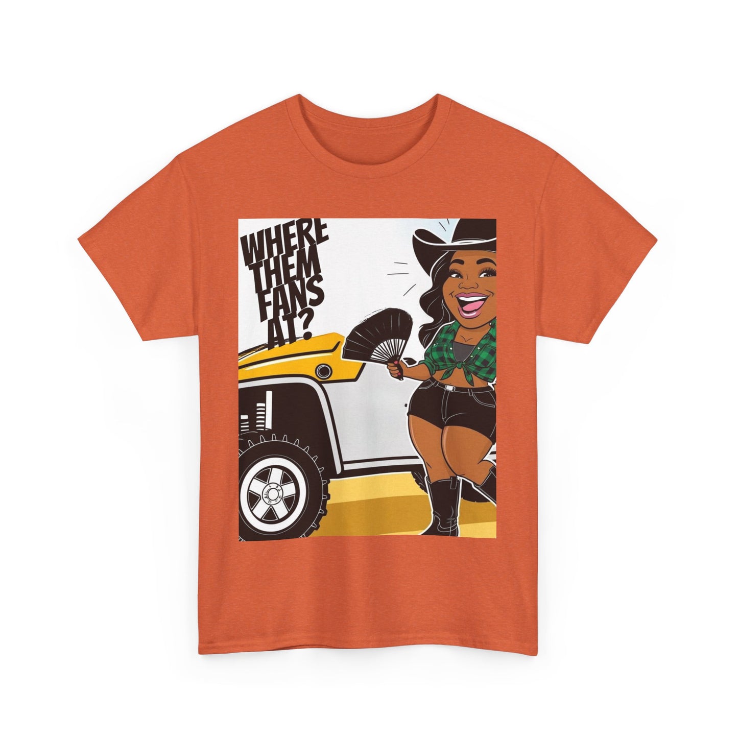Where Them Fans At? Unisex Cotton Tee