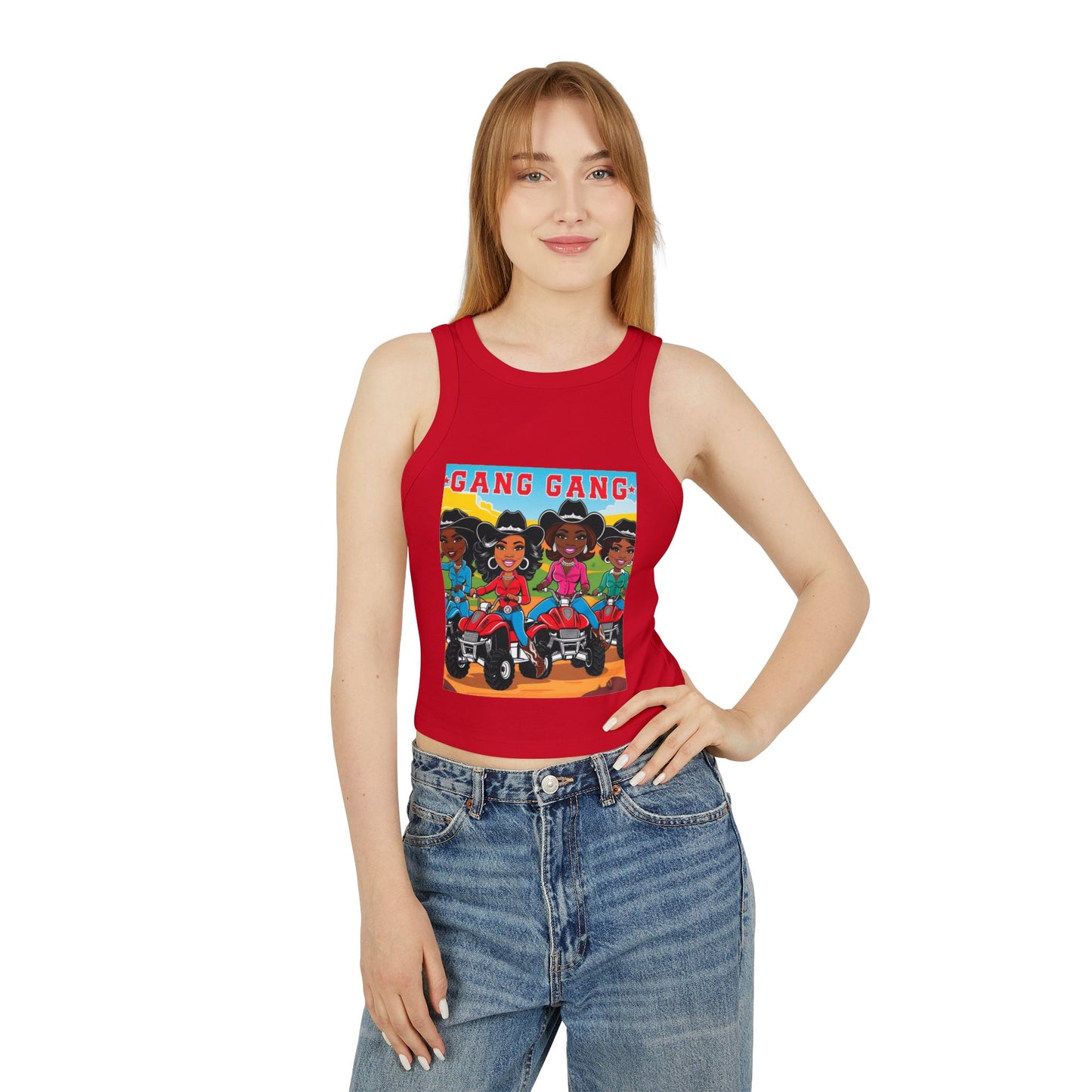 Cowgirl Gang Racer Tank Top