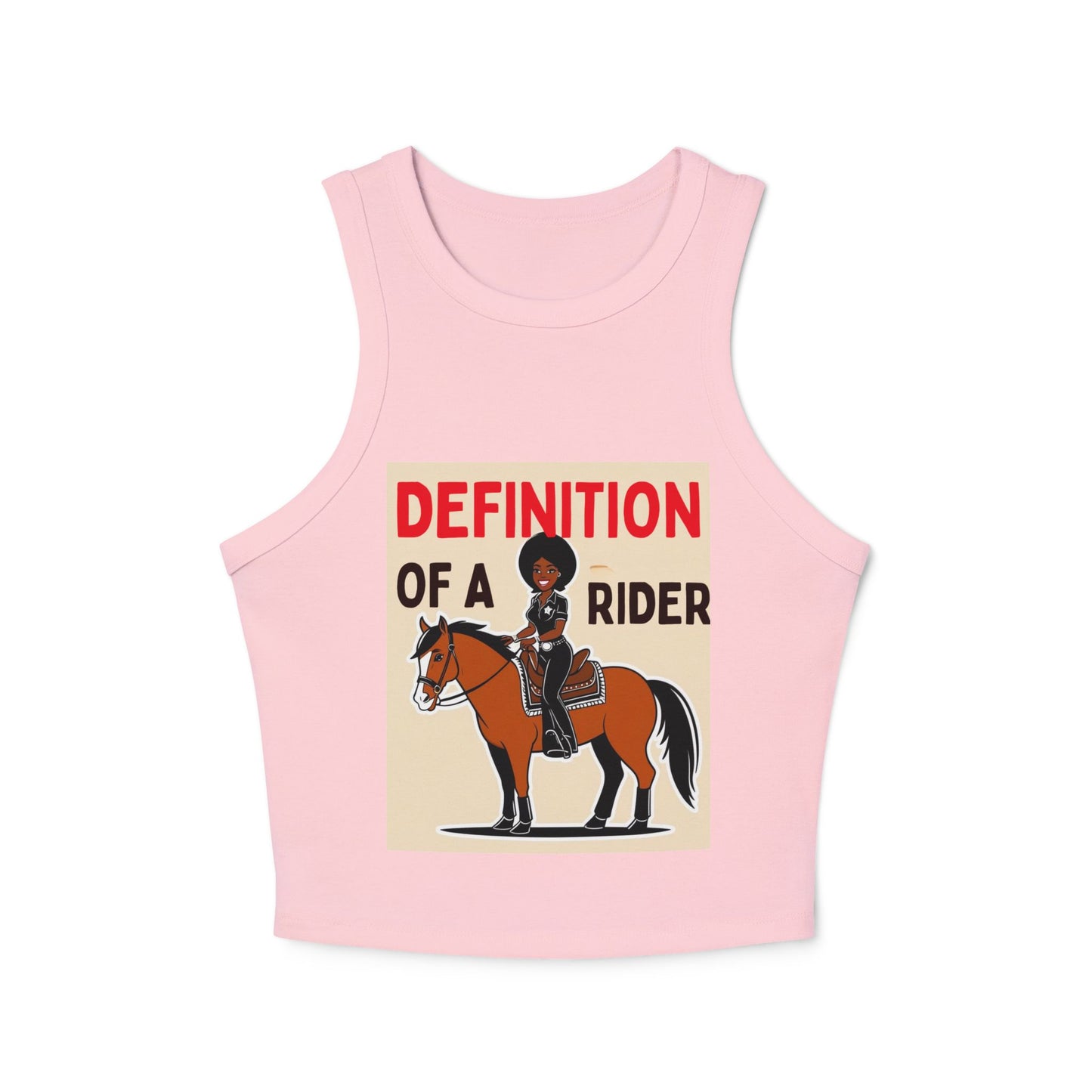 Definition of a Rider Women's Micro Rib Racer Tank Top