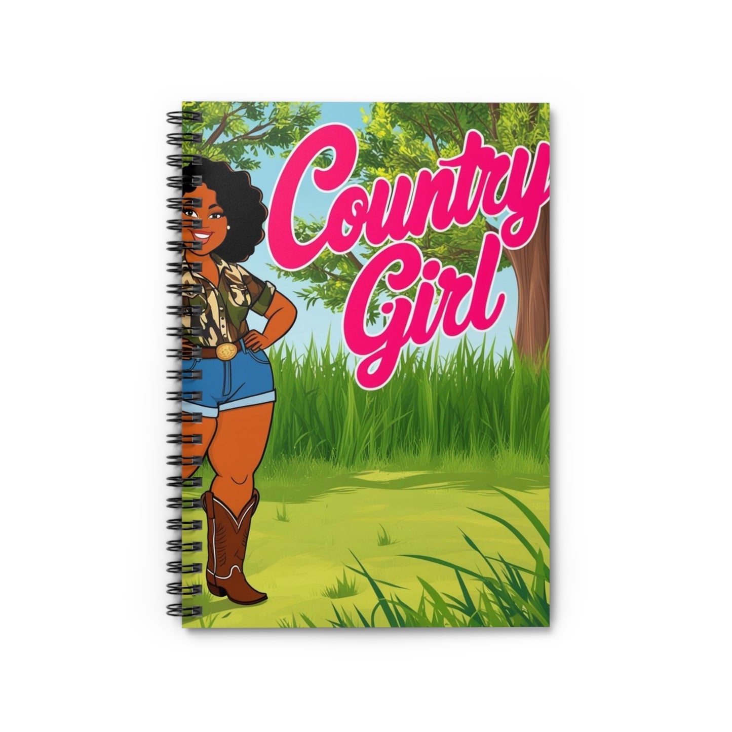Country Girl Spiral Notebook - Ruled Line
