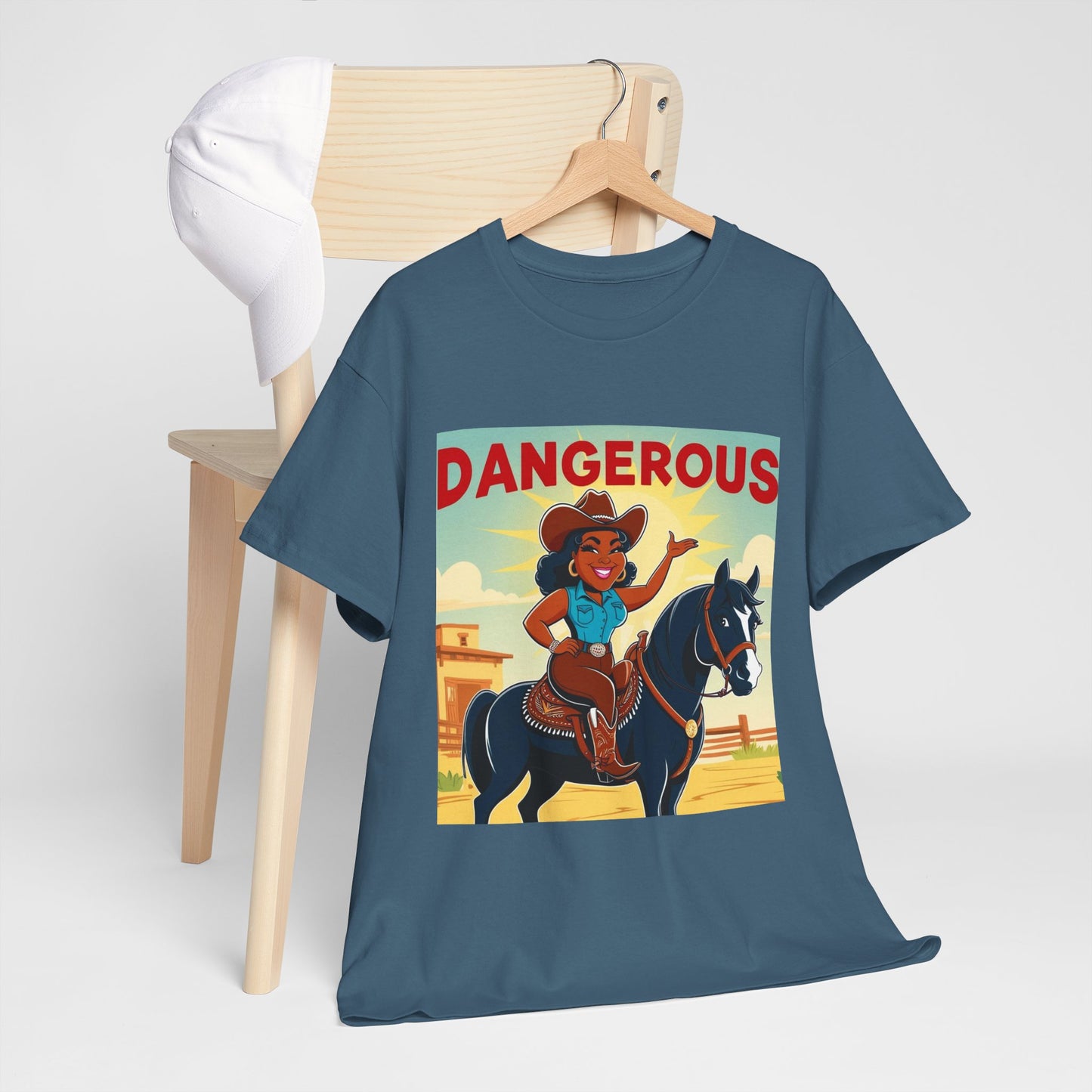 Dangerous Cowgirl 2-More Colors Unisex Cotton Tee