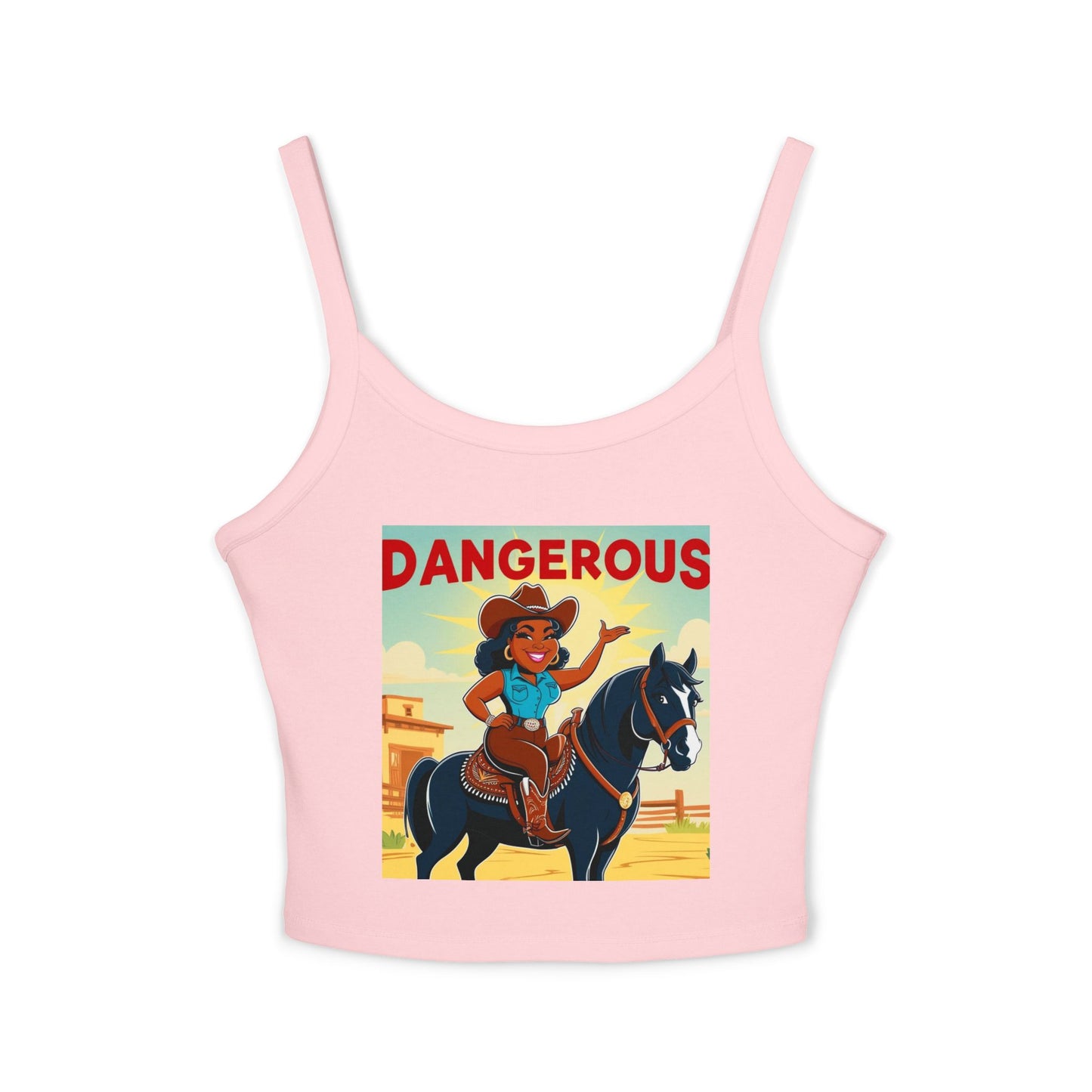 Dangerous Cowgirl Spaghetti Strap Tank Top
