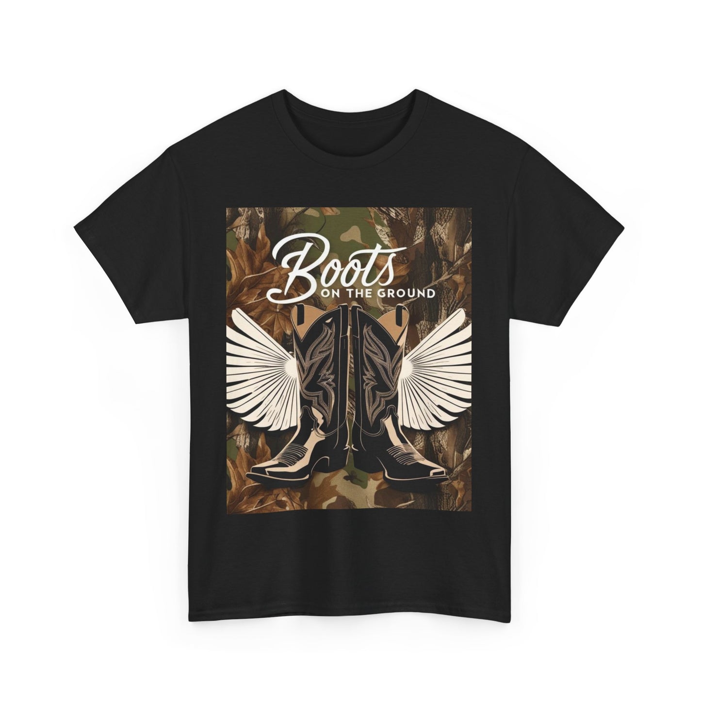 Boots On The Ground Unisex Cotton Tee