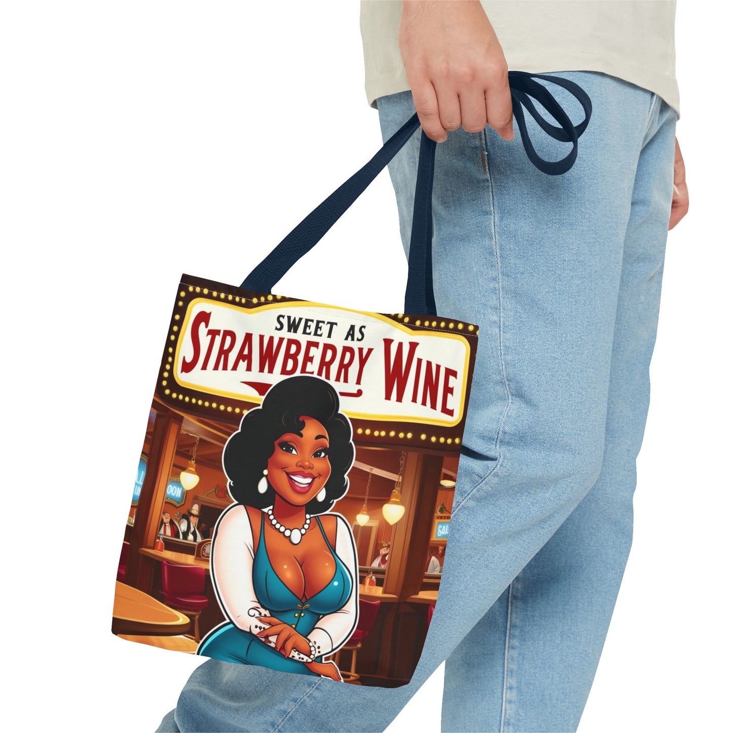 Sweet as Strawberry Wine Tote Bag
