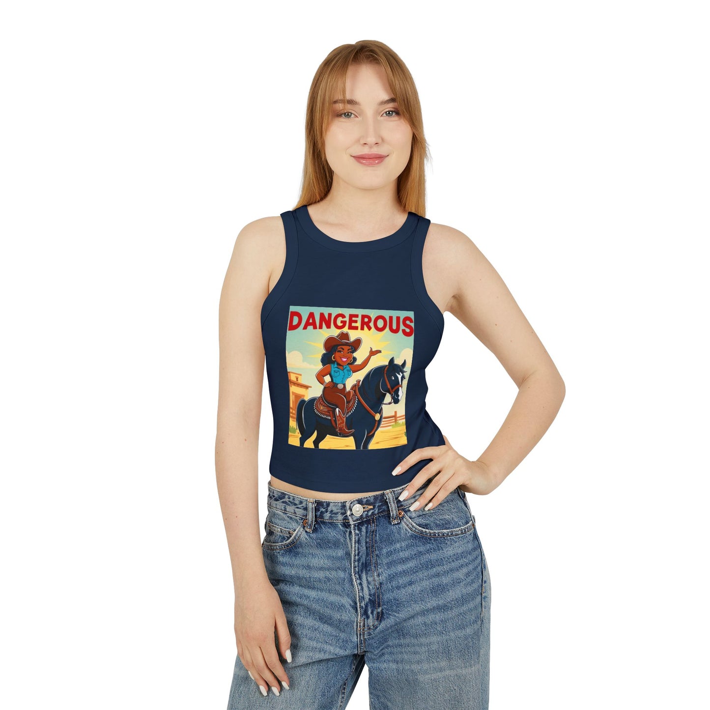 Dangerous Cowgirl Racer Tank Top