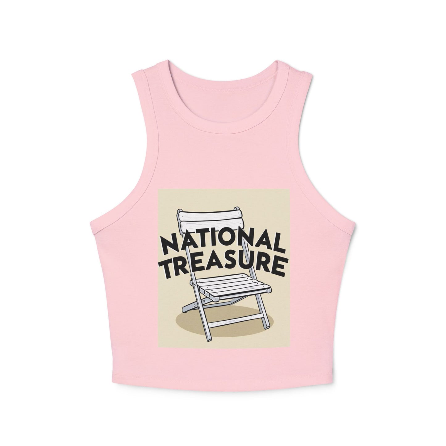 National Treasure Women's Micro Rib Racer Tank Top