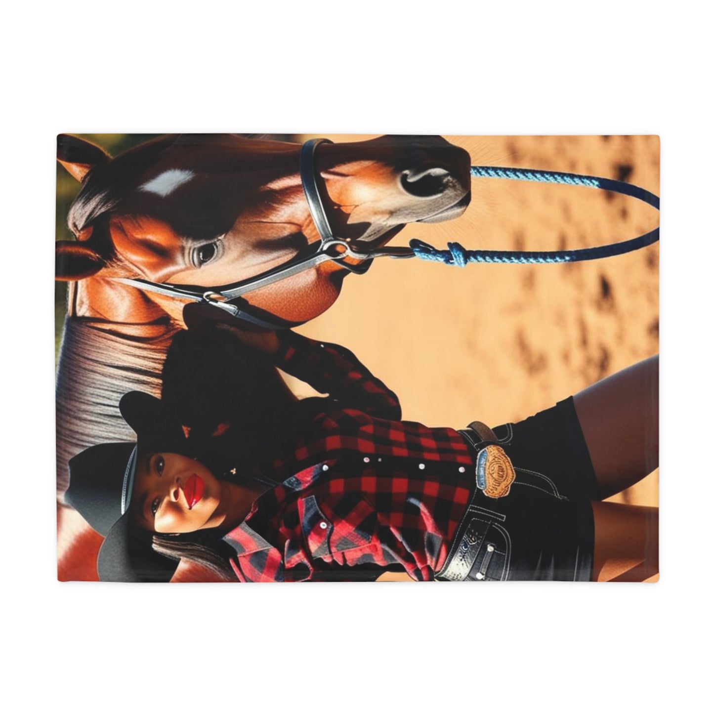 Black Beauty Plush Fleece Blanket