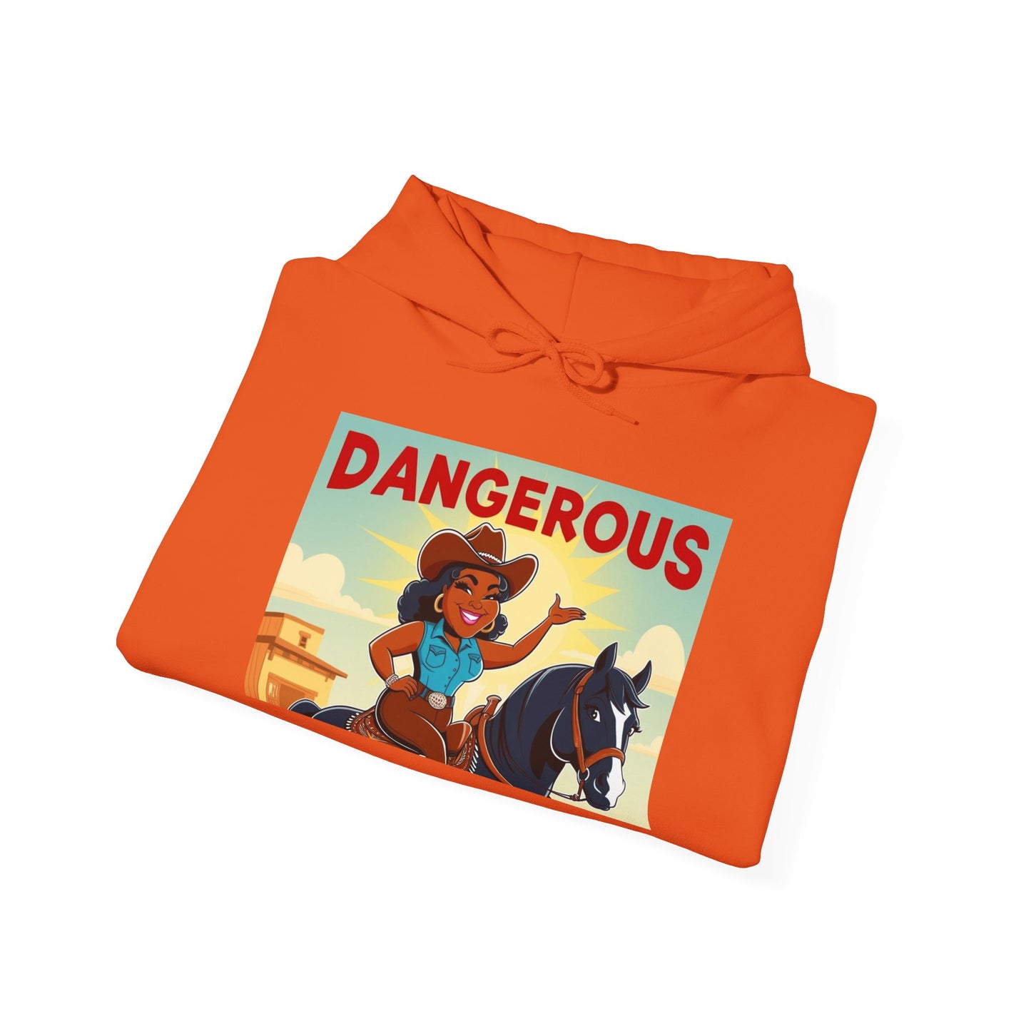 Dangerous Cowgirl Graphic Unisex Hoodie