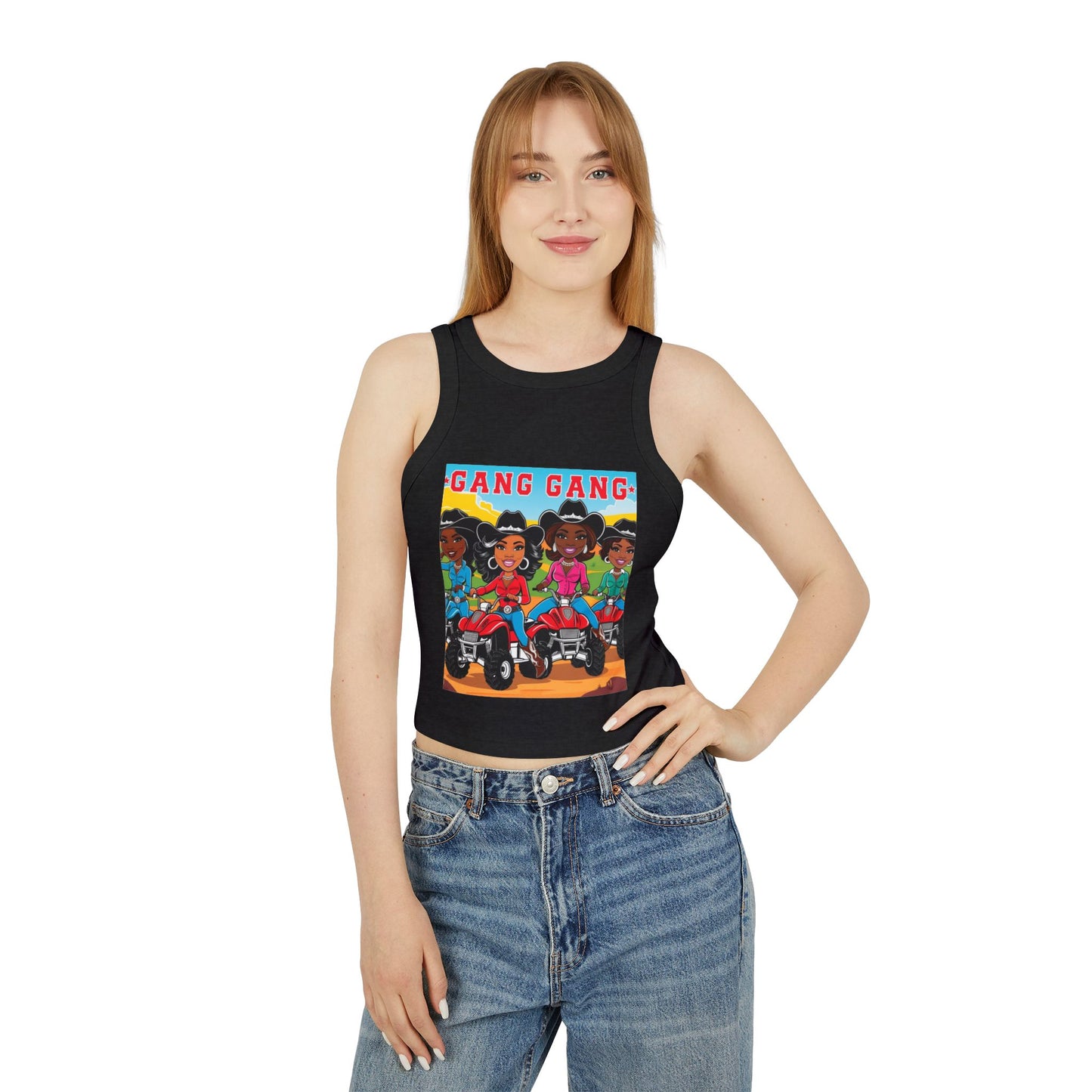 Cowgirl Gang Racer Tank Top