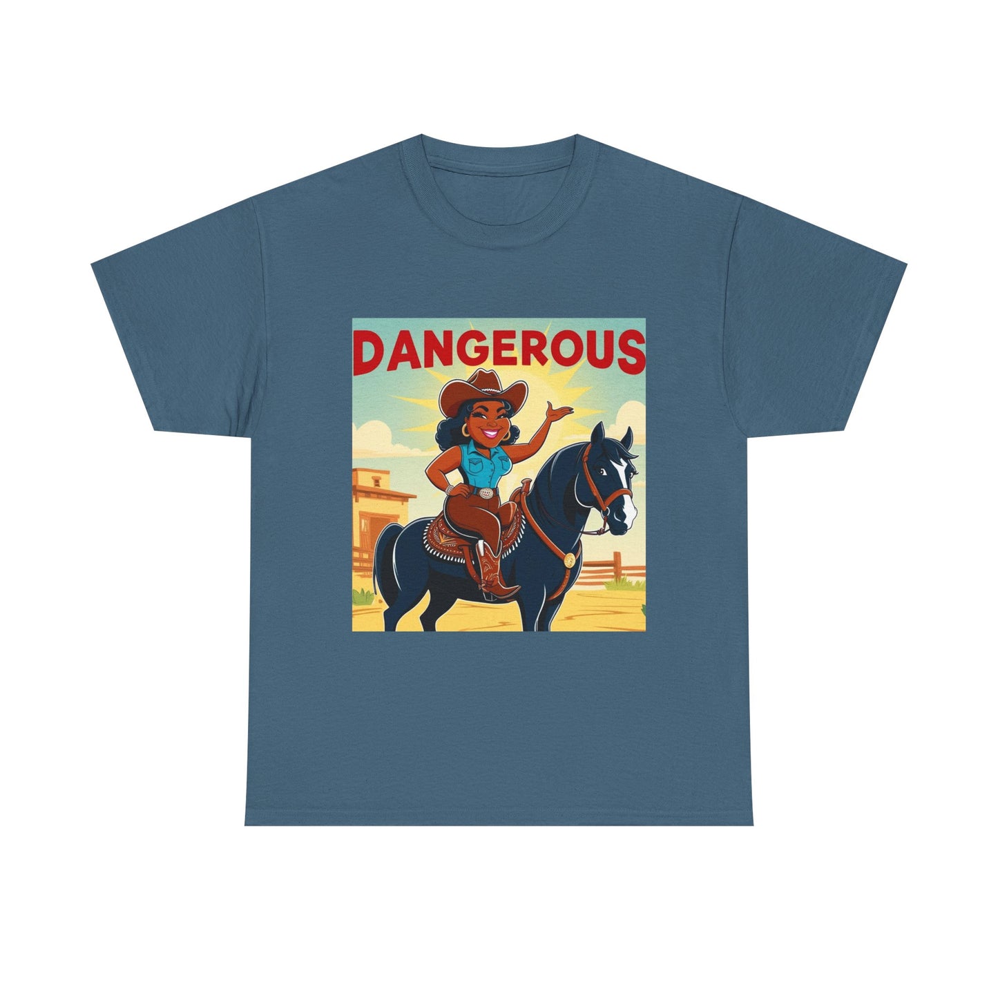 Dangerous Cowgirl 2-More Colors Unisex Cotton Tee